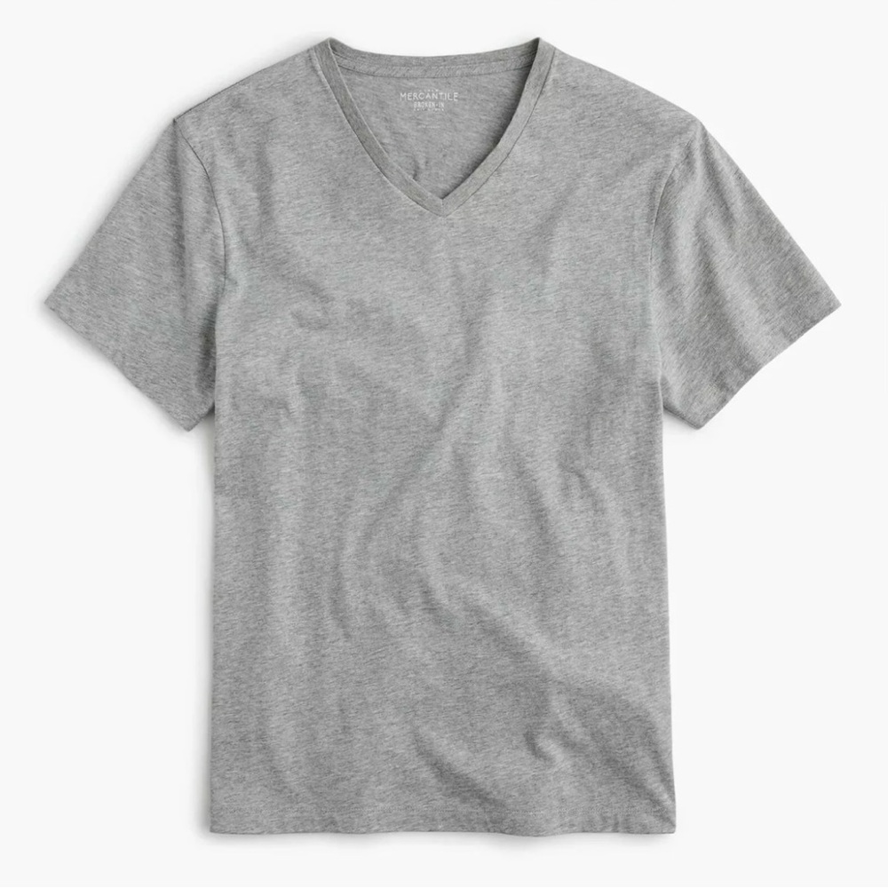 J.Crew Men’s Slim-Washed V-Neck Short-Sleeve Shirt. Size XL.